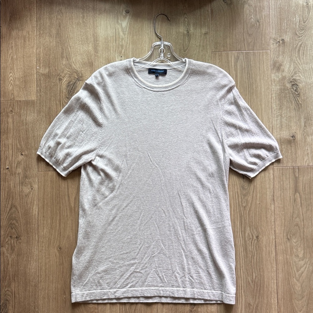 Classic Beige Short Sleeve Tee. Never worn. No tags.